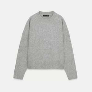 Zara Cashmere Gray Crew Neck Sweater